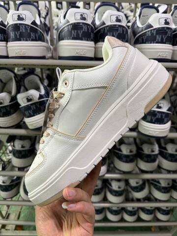 MLB Chunky Liner 3 ASXM046 Off White Beige Gold Skate Shoe Skate Sneakers (BS-86884)