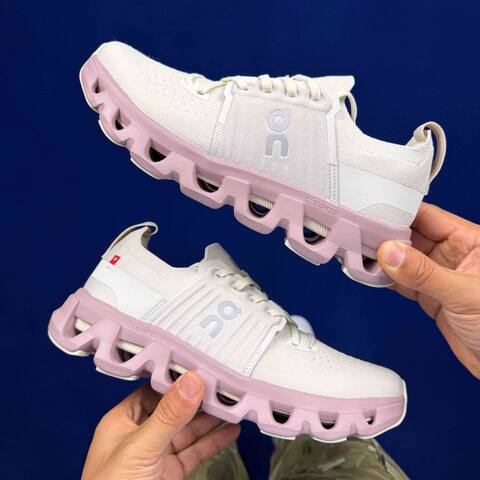 On Cloudswift 4 Ivory Light Pink White Running Shoe Running Sneakers (BS-86748)