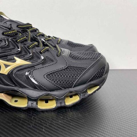 Mizuno Wave Prophecy LS Black Gold Running Shoe Running Sneakers (BS-86781)