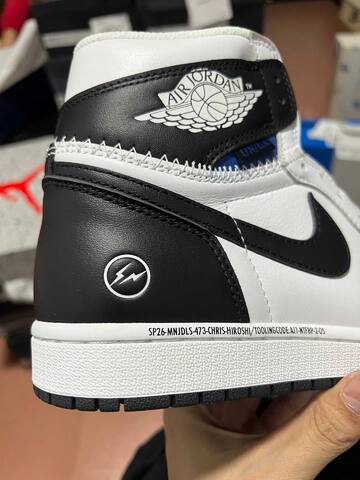 Jordan Union LA x Fragment Design x Air Jordan 1 High II7282-100 White Black Blue Basketball Shoe (BS-87181)