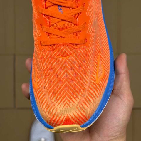 HOKA Clifton 9 Orange Blue White Yellow Running Shoe Running Sneakers (BS-86880)