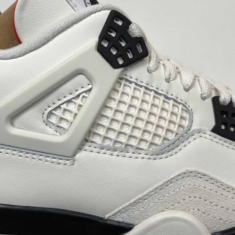 Jordan Air Jordan 4 Flight Club IM4002-100 Sail White Black Red Basketball Shoe (BS-87261)