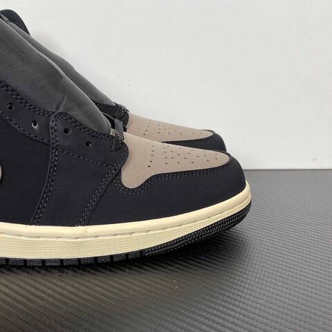 Jordan Air Jordan 1 Mid SE IB7110-002 Black Grey Cream White Sneaker (BS-87184)