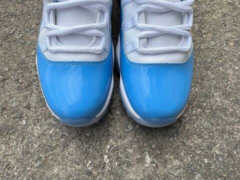 Jordan Air Jordan 11 Low FV5104-100 White University Blue Ice Blue Basketball Shoe (BS-87321)