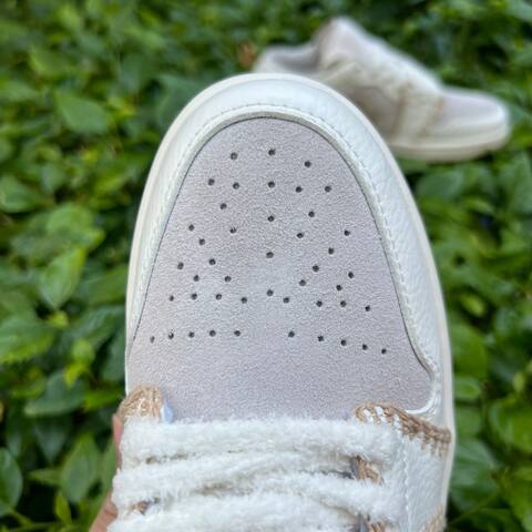 Jordan Air Jordan 1 Low SE HV4268 120 Light Orewood Brown Sail Hemp EUR 40 Sneaker - Men's (BS-87237)