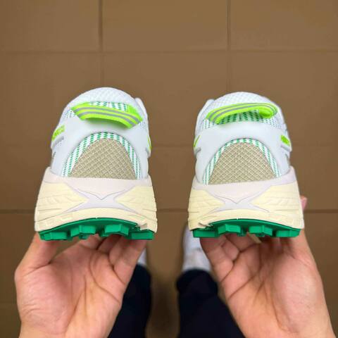 HOKA ONE ONE Mafate Speed 2 White Beige Neon Green Cream Trail Shoe Trail Running Sneakers (BS-86854)