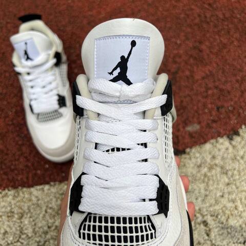 Jordan Air Jordan 4 408452-111 White Black Grey EU 36-47 5 Basketball Shoe - Unisex (BS-87256)