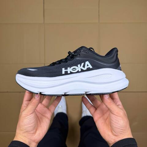 HOKA Bondi 9 Black White Running Shoe Running Sneakers (BS-86902)