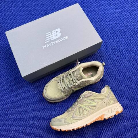 New Balance 410 V5 Silver Beige Off White Light Green Trail Shoe (BS-87115)