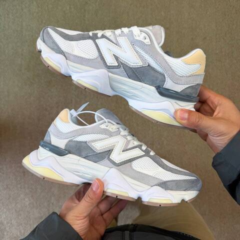 New Balance 9060 U9060AUB White Grey Cream Beige EU 40 Sneaker - Men's (BS-87136)