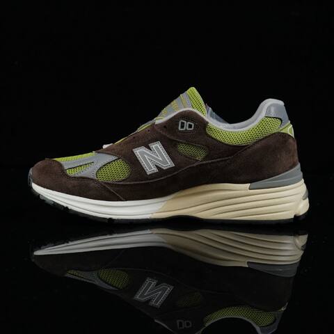 New Balance 991 V2 KITH x Danielle Cathari U991CK2 Brown Green Grey Cream White Sneaker (BS-87139)