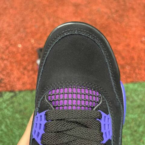 Jordan Air Jordan 4 Purple Thunder CT8527-018 Black Purple White US 8 5 Basketball Shoe (BS-87243)
