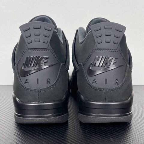 Jordan Air Jordan 4 Black Cat FV5029-010 Black Dark Grey Basketball Shoe (BS-87271)