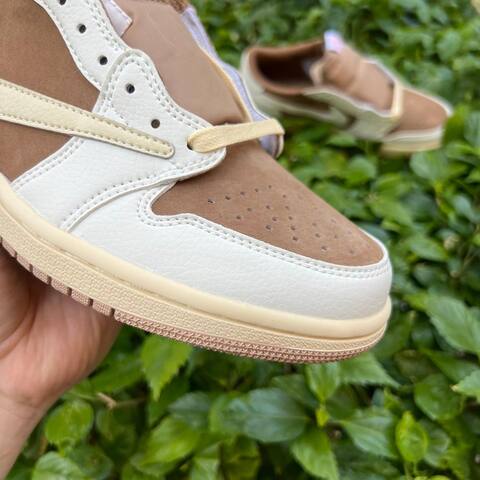 Jordan Air Jordan 1 Low OG SP DM7866 106 White Light Khaki Brown Pink USA 7 EURO 40 UK 6 25 Cm Sneaker - Men's (BS-87240)