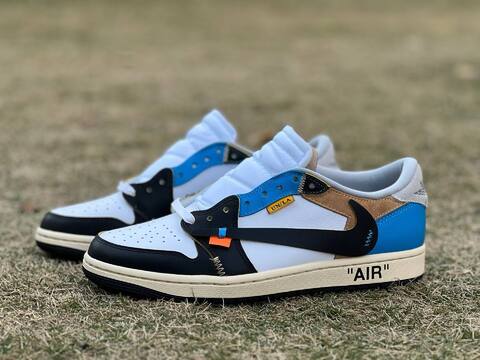 Jordan Air Jordan 1 Low OG SP XZ6868 006 White Blue EU 42 Sneaker - Men's (BS-87225)