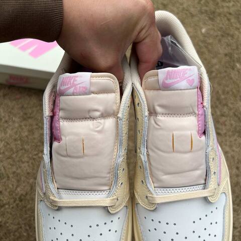 Jordan Air Jordan 1 Low OG SP Travis Scott IQ7604-100 Cream White Pink Blue EU 42 Sneaker - Men's (BS-87187)