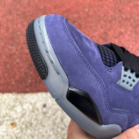 Jordan Air Jordan 4 Retro FV5029 500 Imperial Purple Black Grey Yellow US 8 UK 7 EUR 41 Basketball Shoe - Men's (BS-87259)