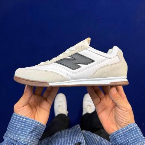 New Balance URC42LA White Beige Dark Grey Gum Brown EU 40 Sneaker - Men's (BS-87109)
