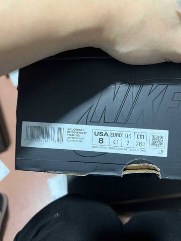 Jordan Union LA x Fragment Design x Air Jordan 1 High II7282-100 White Black Blue Basketball Shoe (BS-87181)