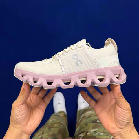 On Cloudswift 4 Ivory Light Pink White Running Shoe Running Sneakers (BS-86748)