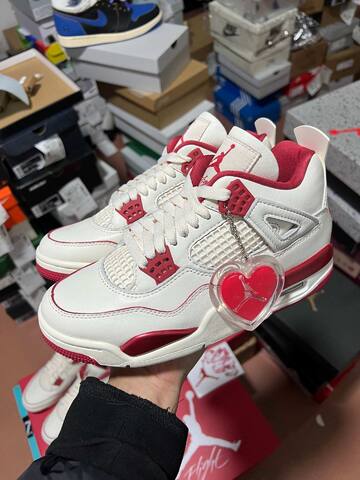 Jordan Air Jordan 4 Retro HV0823-108 Sail Red White Basketball Shoe (BS-87262)