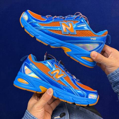 New Balance 740 U740CB2 Blue Orange Iridescent Gum USA 6 5 UK 6 EUR 39 5 Training Shoe - Women's (BS-87101)