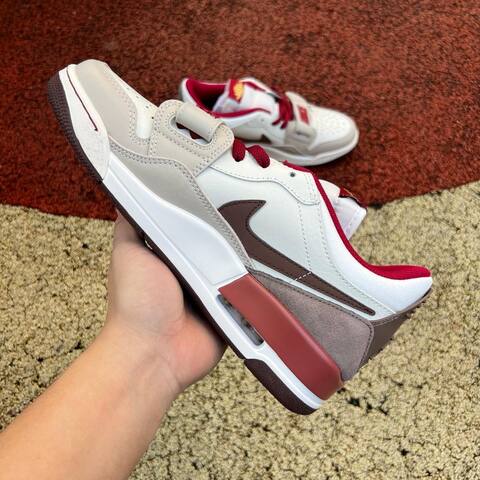 Jordan Air Jordan Legacy 312 Low IQ9783 121 White Beige Red Brown EU 41 Sneaker - Men's (BS-87352)