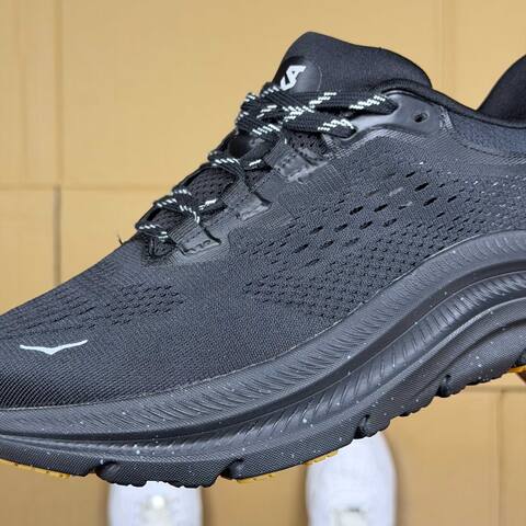 HOKA Kawana 2 Black White Gum Running Shoe Running Sneakers (BS-86919)
