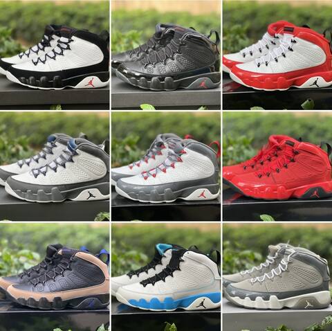 Jordan Air Jordan 9 Retro HV4794 100 White French Blue Flint Grey EU 42 5 Basketball Shoe - Men's (BS-86735)