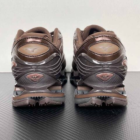 Mizuno Wave Prophecy LS A251105 Brown Metallic Bronze White Dark Gray Running Shoe Running Sneakers (BS-86778)