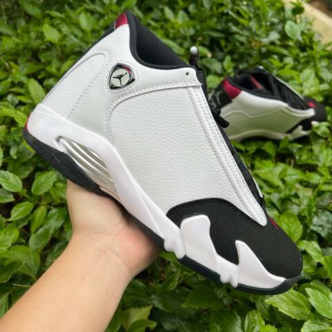 Jordan Air Jordan 14 Retro 487471-160 White Red Black EUR 43 Basketball Shoe - Men's (BS-87329)