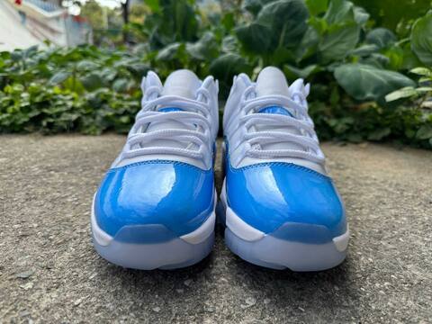 Jordan Air Jordan 11 Low FV5104-100 White University Blue Ice Blue Basketball Shoe (BS-87321)