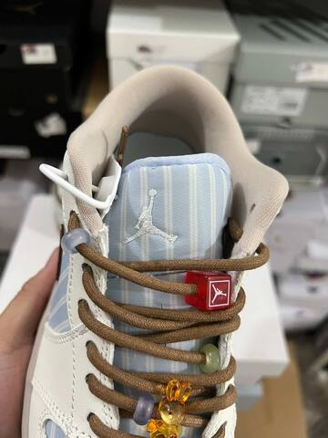 Jordan Air Jordan 1 Low IR7553 422 Hydrogen Blue Light British Tan White EU 40 Sneaker - Men's (BS-87151)