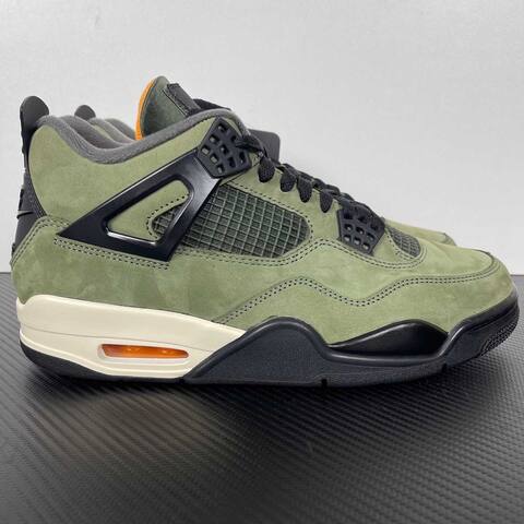 Jordan Air Jordan 4 Retro UNDEFEATED IB1519-200 Olive Green Black Sail Orange Basketball Shoe (BS-87272)