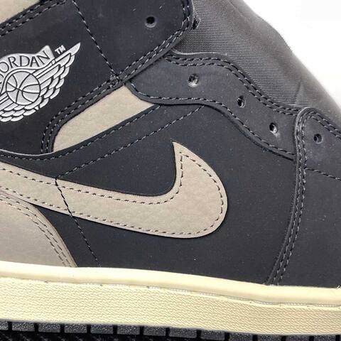 Jordan Air Jordan 1 Mid SE IB7110-002 Black Grey Cream White Sneaker (BS-87184)