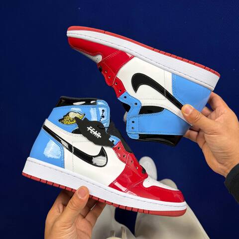 Jordan Air Jordan 1 High OG Fearless CK5666-100 White Black University Blue Red US 9 UK 8 EUR 42 5 Basketball Shoe - Men's (BS-87158)