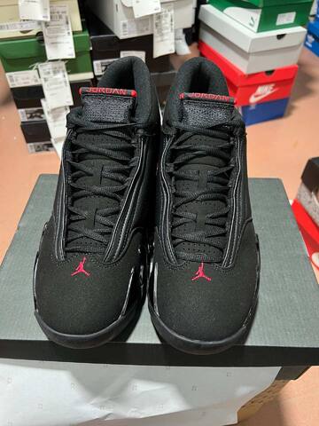 Jordan Air Jordan 14 Retro 487471 003 Black Varsity Red EU 45 Basketball Shoe - Men's (BS-87333)