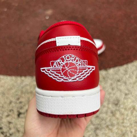 Jordan Air Jordan 1 Low 553558 166 White Red US 11 UK 10 BR 43 EUR 45 29 Cm Sneaker - Men's (BS-87196)