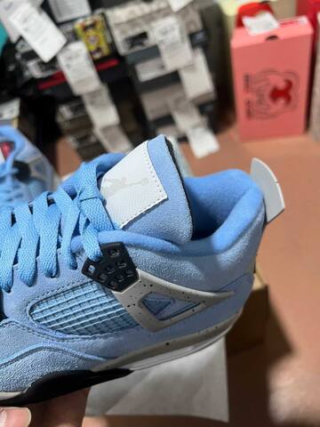 Jordan Air Jordan 4 Retro CT8527 400 University Blue Black Grey EUR 42 Basketball Shoe - Men's (BS-87266)
