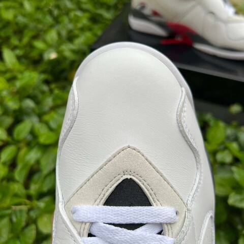 Jordan Air Jordan 8 Retro 305381 100 White Black True Red US 9 5 UK 8 5 BR 41 EUR 43 27 5 Cm Basketball Shoe - Men's (BS-87313)