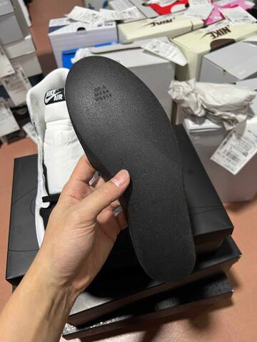 Jordan Union LA x Fragment Design x Air Jordan 1 High II7282-100 White Black Blue Basketball Shoe (BS-87181)