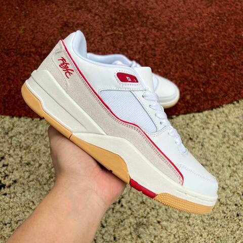 Jordan Flight Court SP HF3255 108 White Red Beige US 8 UK 7 BR 39 5 EUR 41 26cm Sneaker - Unisex (BS-87245)