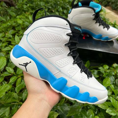 Jordan Air Jordan 9 Retro FQ8992 101 Summit White Black Blue EUR 42 5 Basketball Shoe - Men's (BS-86742)