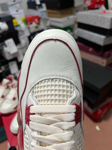 Jordan Air Jordan 4 Retro Valentines Day HV0823 108 Sail Sierra Red White Basketball Shoe (BS-87263)