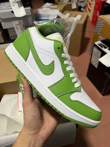 Jordan Air Jordan 1 Low SE HF4823-100 White Green Yellow US 8 5 UK 7 5 EUR 42 Sneaker - Men's (BS-87182)