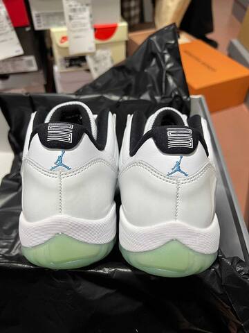 Jordan Air Jordan 11 Low Legend Blue White Black Blue Light Green Basketball Shoe (BS-87320)