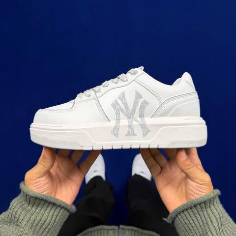 MLB Chunky Liner 3 White Light Grey Skate Shoe Skate Sneakers (BS-86802)