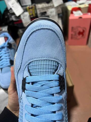 Jordan Air Jordan 4 Retro CT8527 400 University Blue Black Grey EUR 42 Basketball Shoe - Men's (BS-87266)