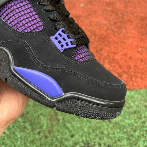 Jordan Air Jordan 4 Purple Thunder CT8527-018 Black Purple White US 8 5 Basketball Shoe (BS-87243)