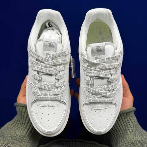 MLB Chunky Liner 3 White Light Grey Skate Shoe Skate Sneakers (BS-86802)